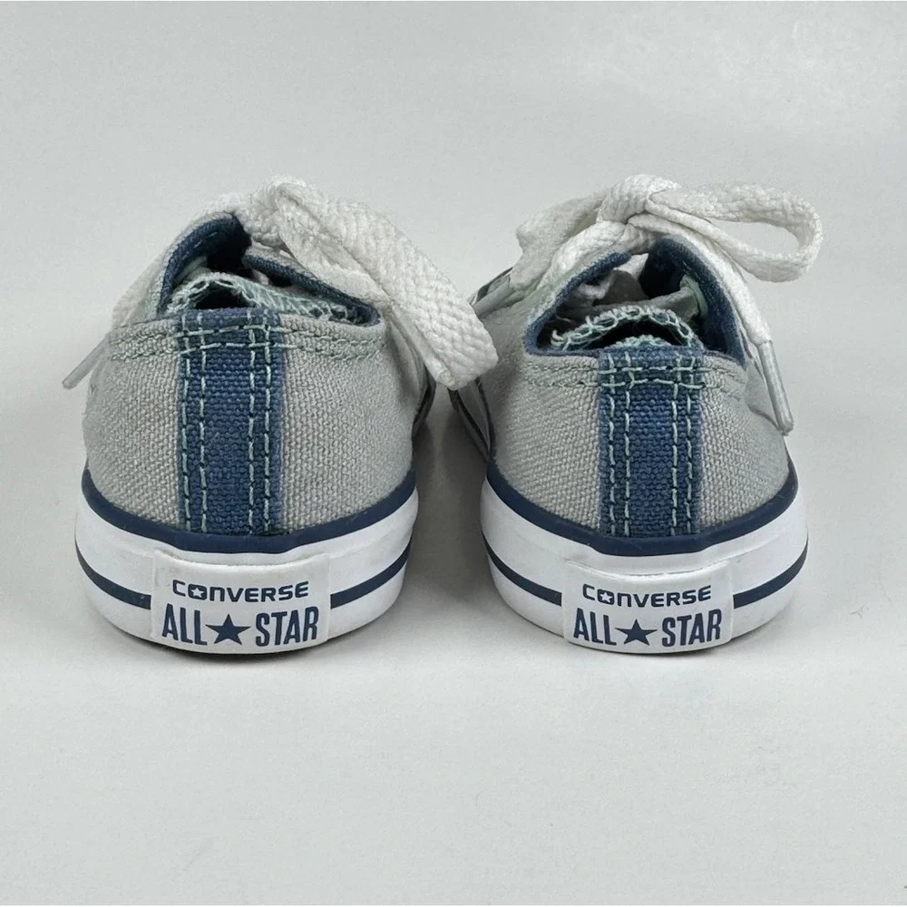 Converse All Star Double Tongue Shoes Chuck Taylor Size 4 Infant Gray mint green
